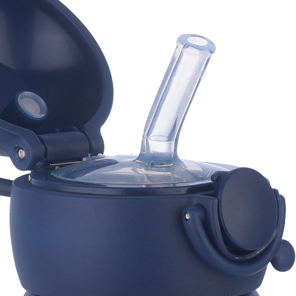 Estia Θερμός Παιδικό Με Καλαμάκι 350ml Μπλε Σκουρο Με Σχέδιο Διάστημα Solar Jump