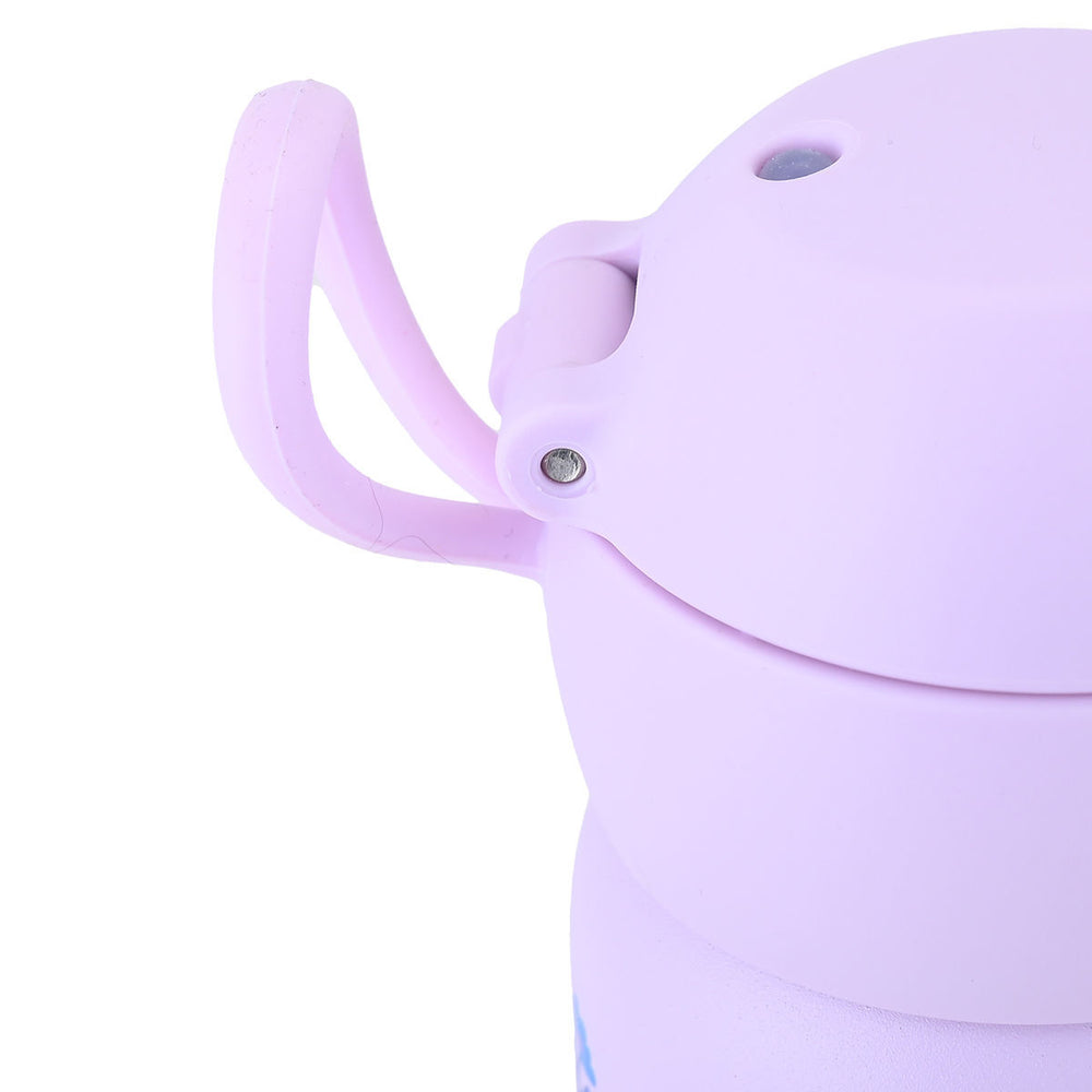 Estia Θερμός Παιδικό Με Λαβές Και Καλαμάκι 500ml Μωβ Fairy Tales