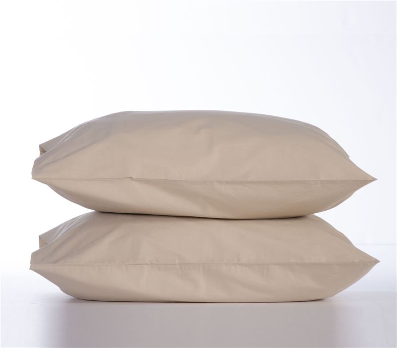 Σετ Μαξιλαροθήκες 2τμχ Βαμβακερές Μπεζ Basic 52X72 Nef-Nef Homeware