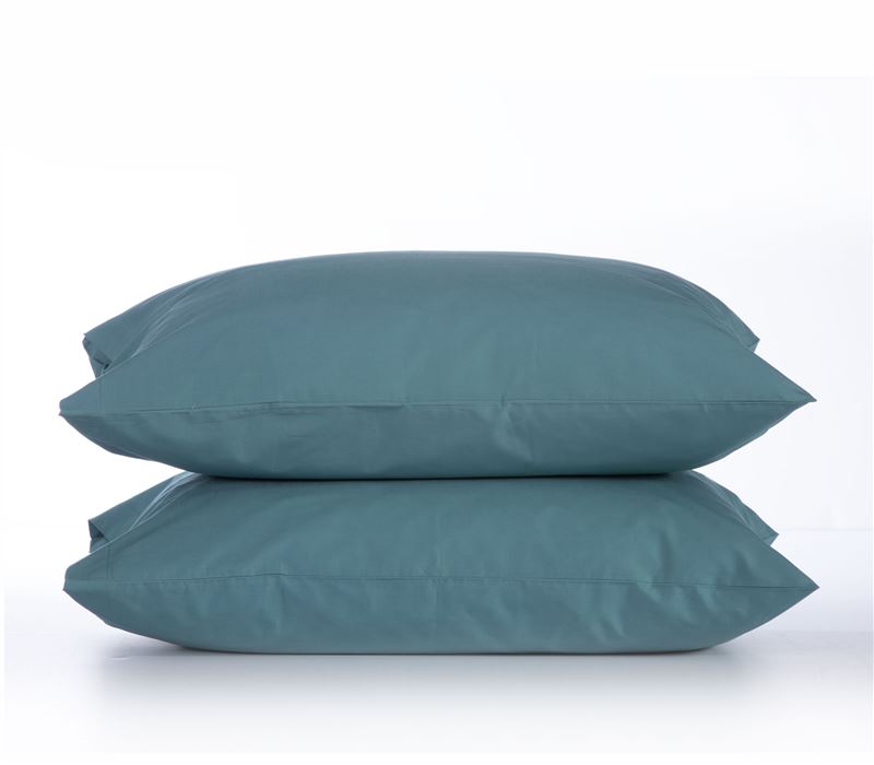 Σετ Μαξιλαροθήκες 2τμχ Βαμβακερές Πετρόλ Basic 52X72 Nef-Nef Homeware