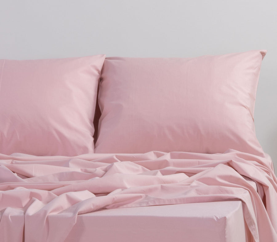 Σετ Μαξιλαροθήκες 2τμχ Βαμβακερές Ροζ Basic 52X72 Nef-Nef Homeware