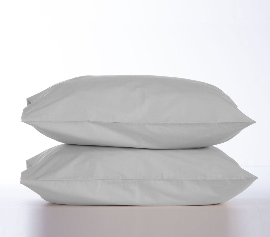 Σετ Μαξιλαροθήκες 2τμχ Βαμβακερές Silver Γκρι Basic 52X72 Nef-Nef Homeware