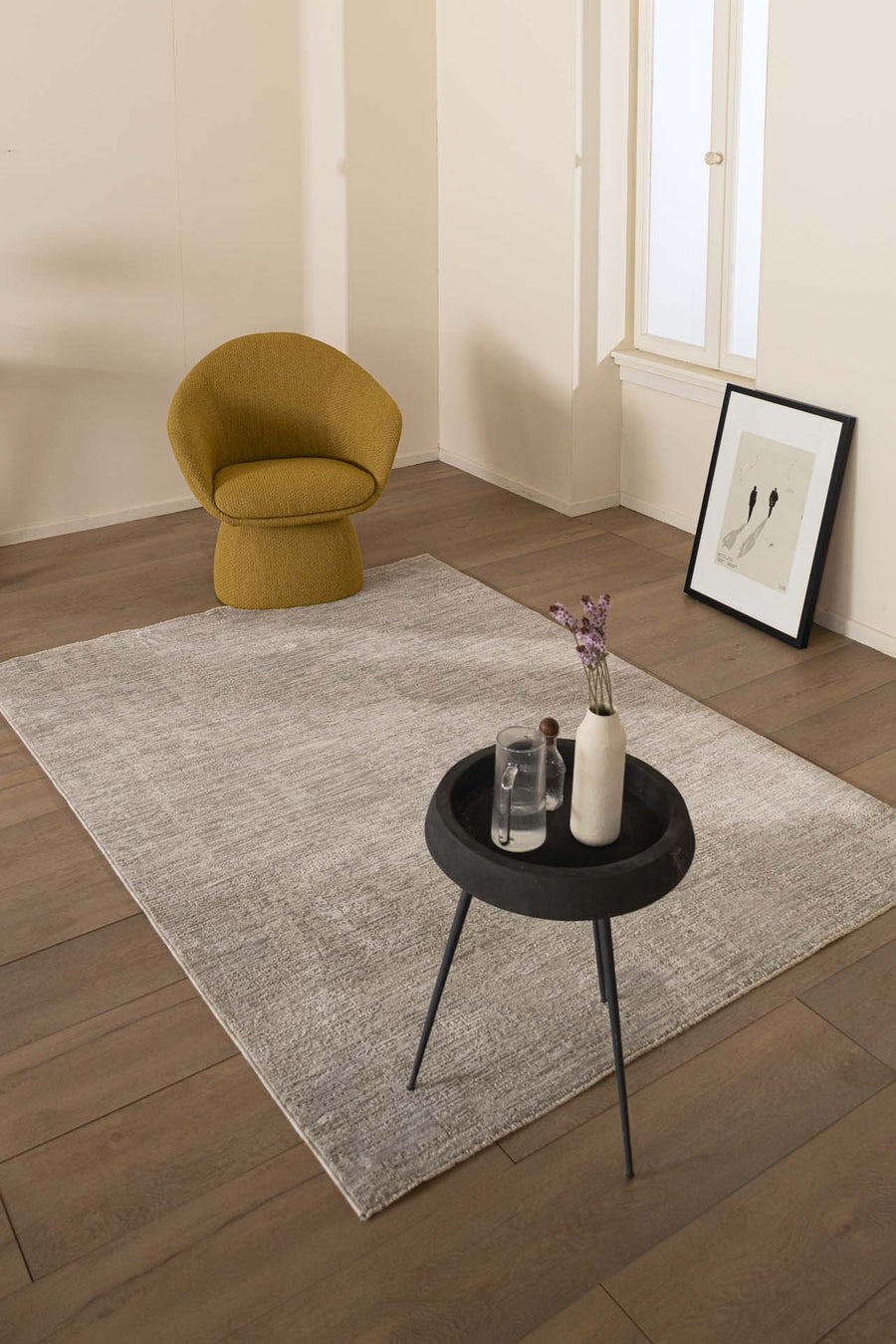 Μονόχρωμο Χαλί Ανοιχτό Γκρι Prime 022 200X300 Royal Carpet