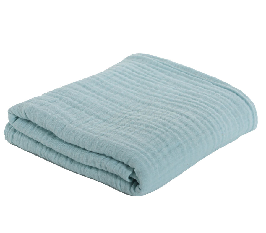 Βρεφική Κουβέρτα Κούνιας Γαλάζια Whisper 110X150 Nef Nef Homeware