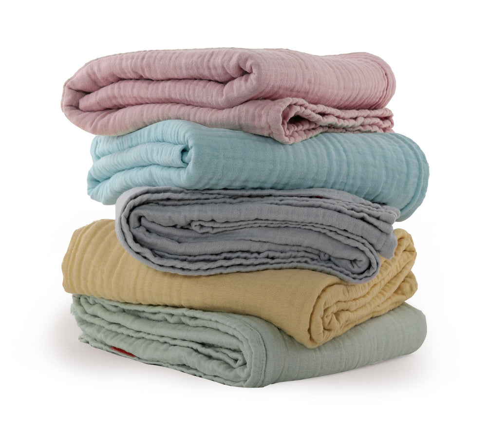 Βρεφική Κουβέρτα Κούνιας Γαλάζια Whisper 110X150 Nef Nef Homeware