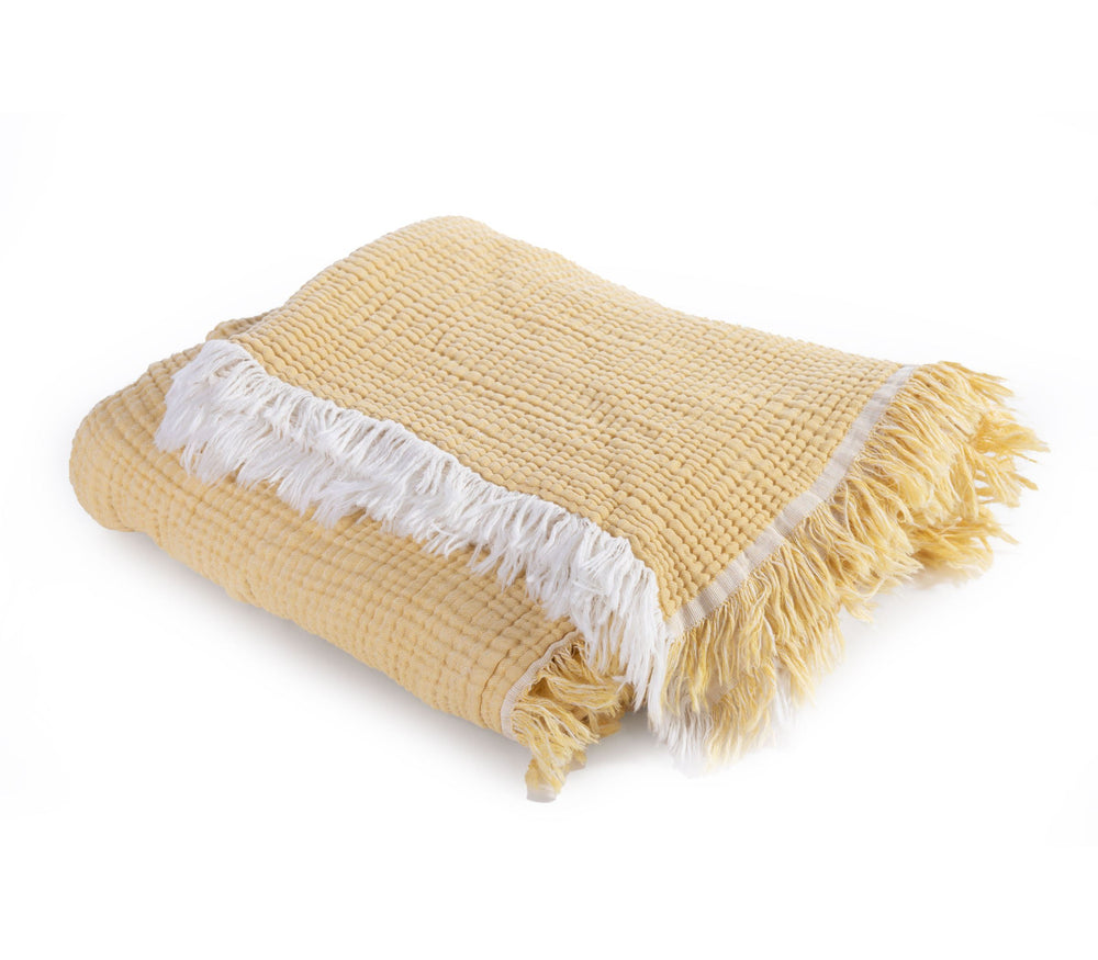 Βρεφική Κουβέρτα Αγκαλιάς Κίτρινη Apollo 80X110 Nef-nef Homeware