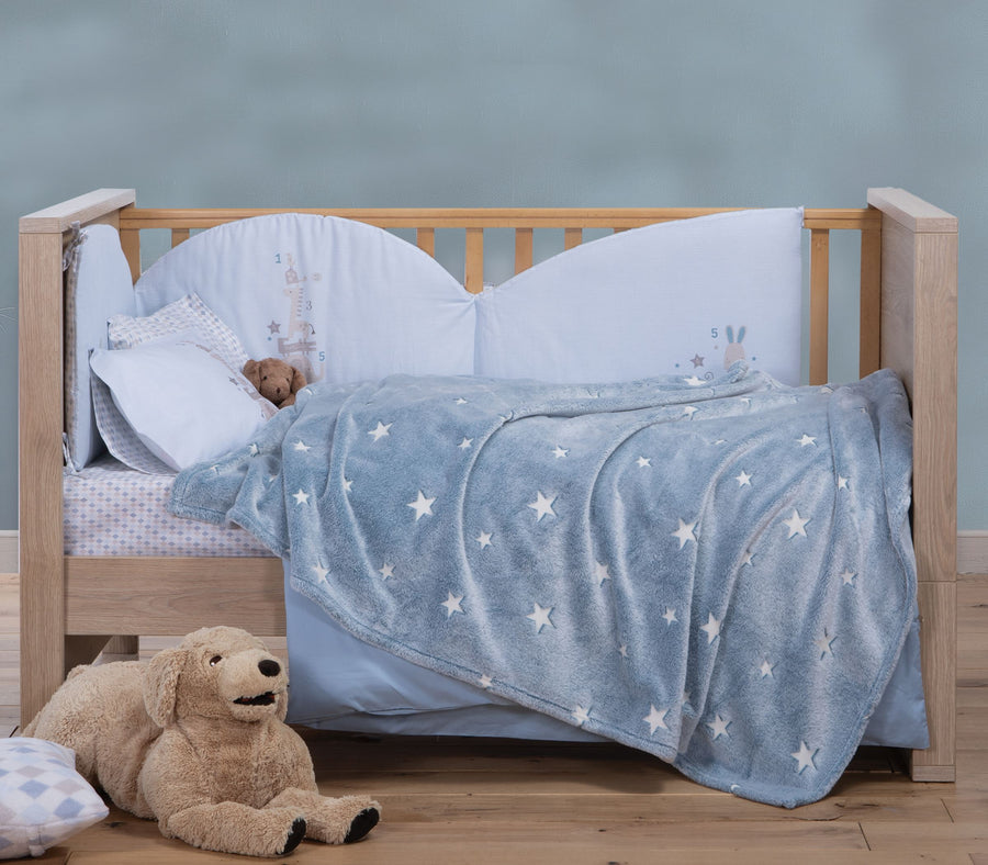 Βρεφική Κουβέρτα Κούνιας Μπλε Interstellar 110X150 Nef-Nef Homeware