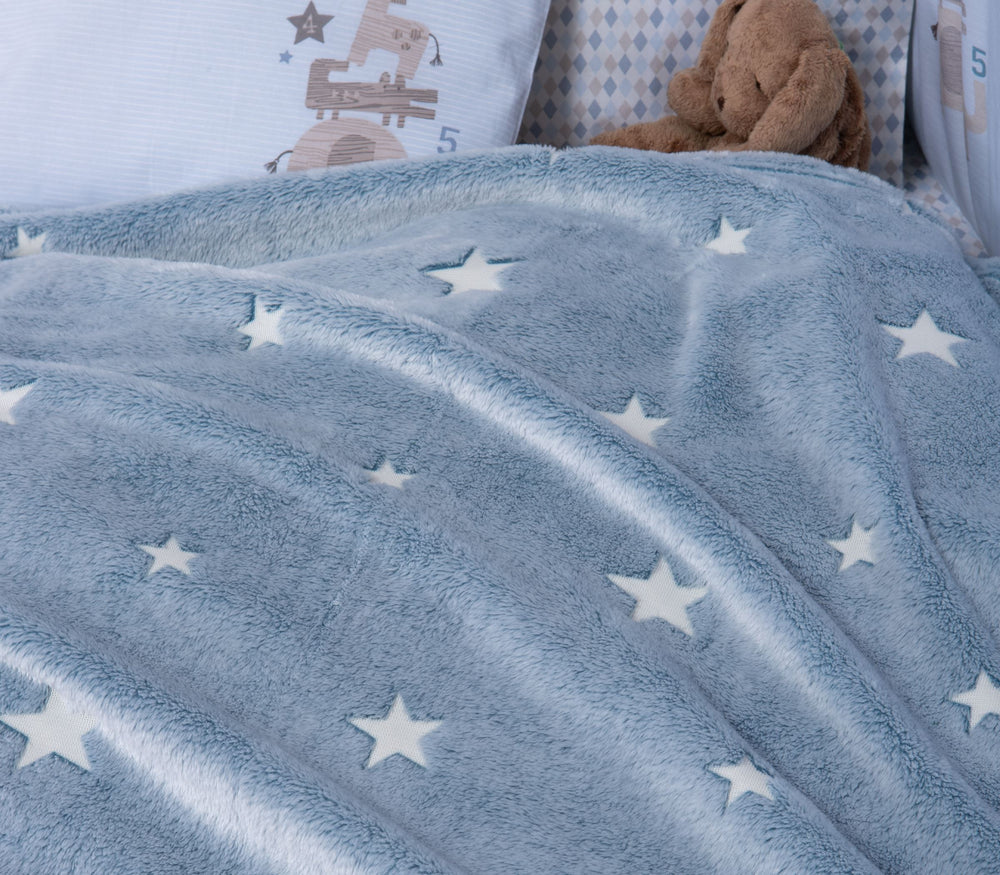 Βρεφική Κουβέρτα Κούνιας Μπλε Interstellar 110X150 Nef-Nef Homeware