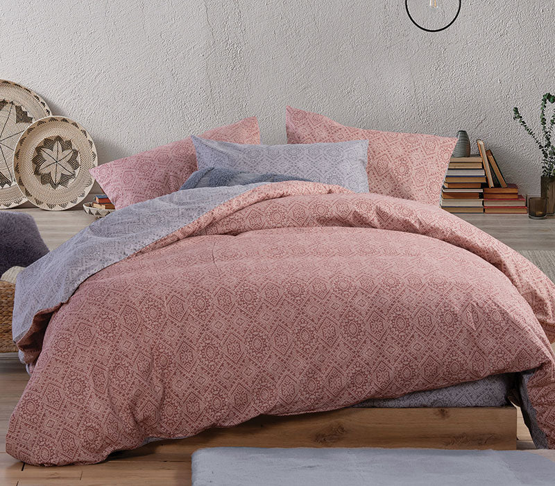 Φανελένια Σετ Σεντόνια Μονά Clover 160X260 Nef-Nef Homeware