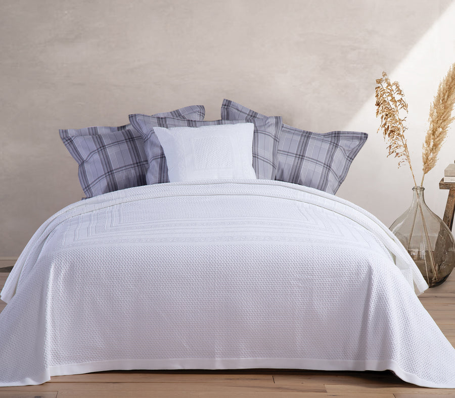 Κουβέρτα Λευκή Υπέρδιπλη Bernard 230X250 Nef-Nef Homeware