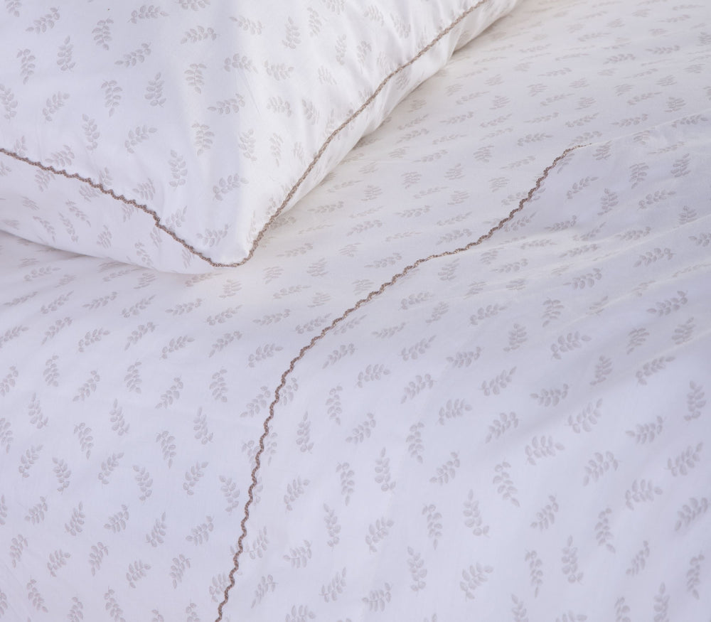 Σετ Σεντόνια  Δίπλα Μπεζ Amaranda 200Χ270 Nef-Nef Homeware