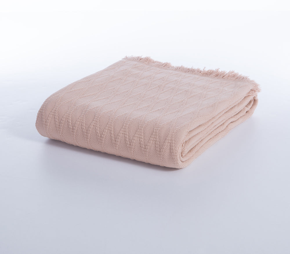 Κουβέρτα Βαμβακερή Ροζ Outlast Υπέρδιπλη 230Χ240  Nef-Nef Homeware