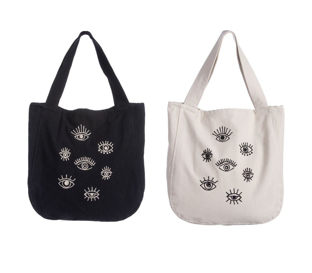 Τσάντα Θαλάσσης Μαύρη Eyes On Me 45X45 Nef-Nef Homeware