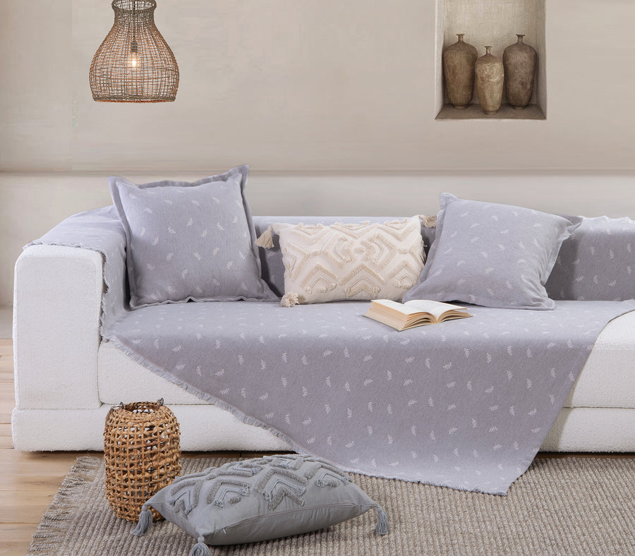Γκρι Ριχτάρι Πολυθρόνας Amaranta 170X180 Nef-Nef Homeware