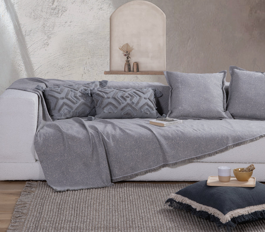 Γκρι Ριχτάρι Τετραθέσιου Καναπέ Aronia 170X350 Nef-Nef Homeware