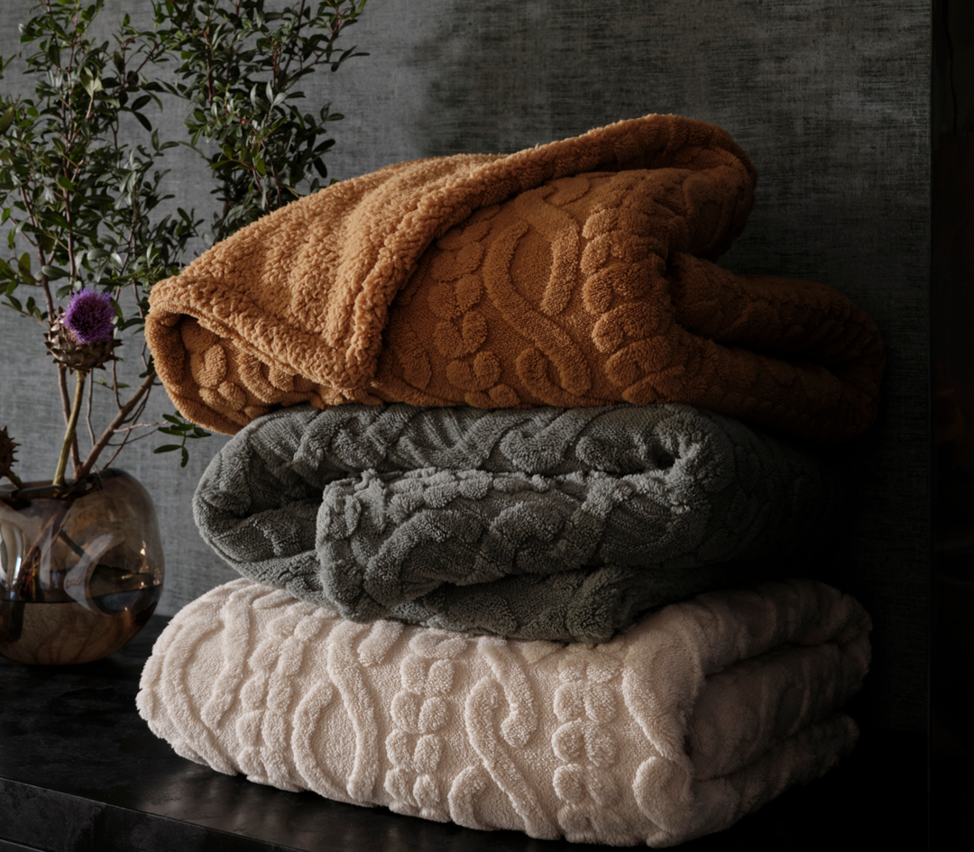 Κουβέρτα Καναπέ Εκρού Πολυεστερική Germain 130X180 Nef-Nef Homeware