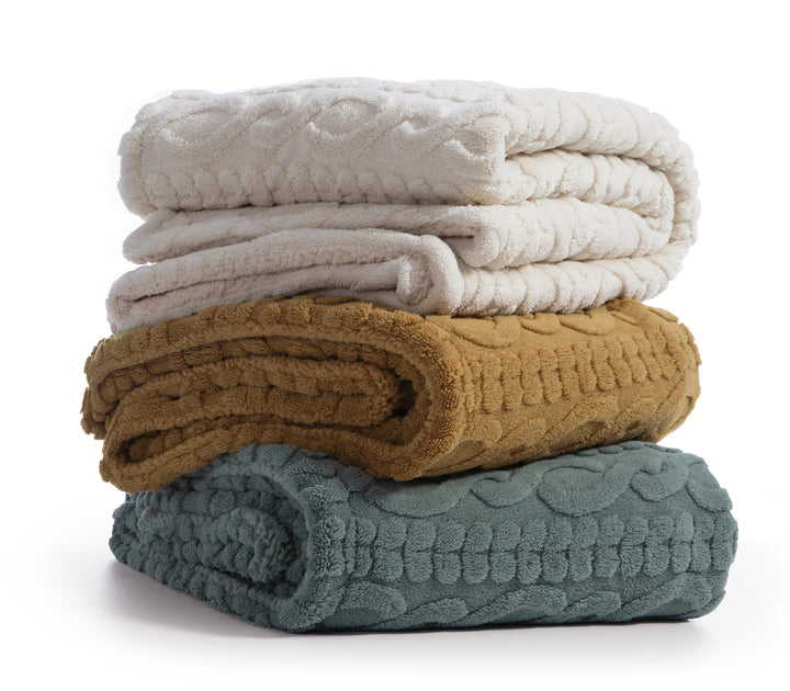 Κουβέρτα Καναπέ Πράσινη Πολυεστερική Germain 130X180 Nef-Nef Homeware