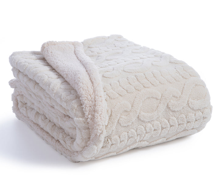 Κουβέρτα Καναπέ Εκρού Πολυεστερική Germain 130X180 Nef-Nef Homeware