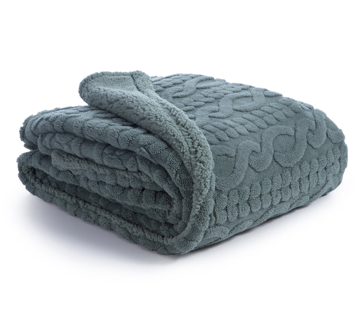 Κουβέρτα Καναπέ Πράσινη Πολυεστερική Germain 130X180 Nef-Nef Homeware