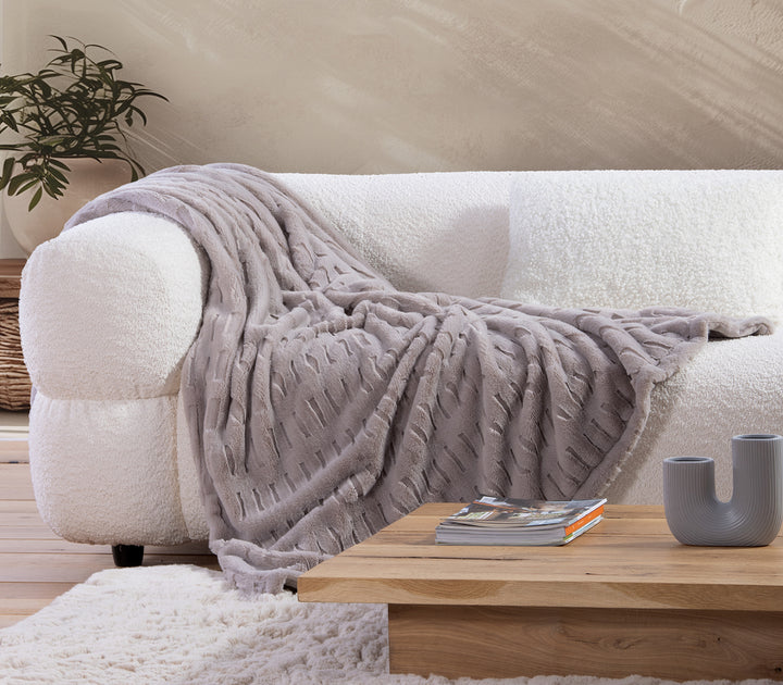 Διακοσμητικό Ριχτάρι Γκρι Vivo 130X180 Nef-Nef Homeware