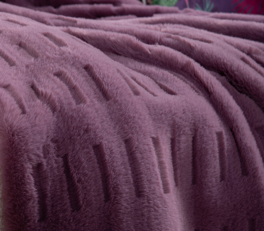 Διακοσμητικό Ριχτάρι Μωβ Vivo 130X180 Nef-Nef Homeware