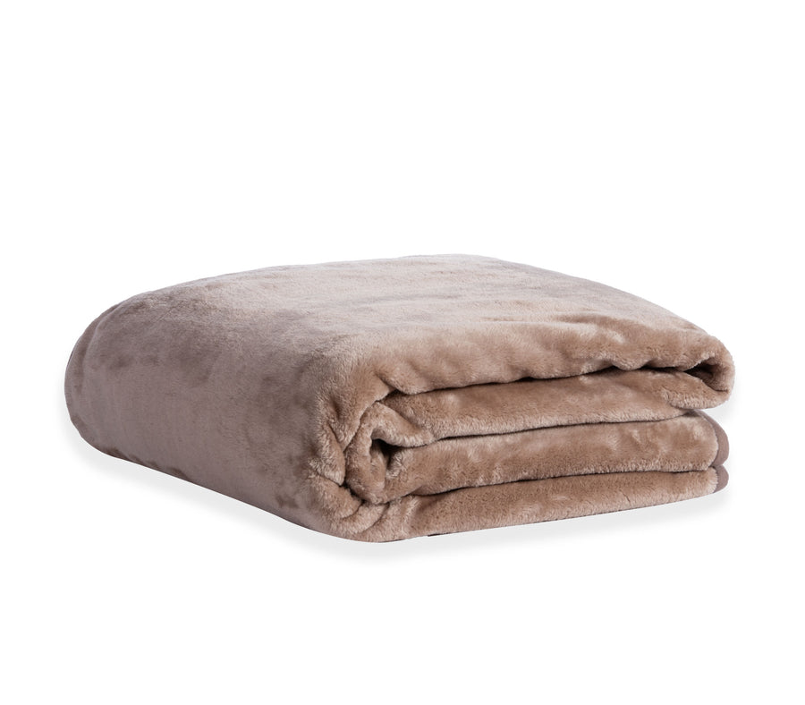 Κουβέρτα Βελούδινη Μόκα Loft Μονή 170Χ220  Nef-Nef Homeware