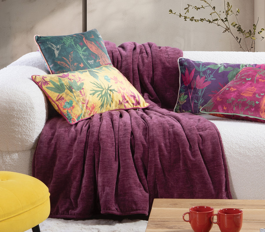 Διακοσμητικό Ριχτάρι Ροζ Paradise 130X180 Nef-Nef Homeware