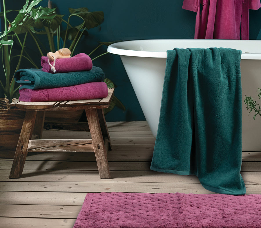 Ροζ Χαλάκι Μπάνιου Paradise 60X90 Nef-Nef Homeware