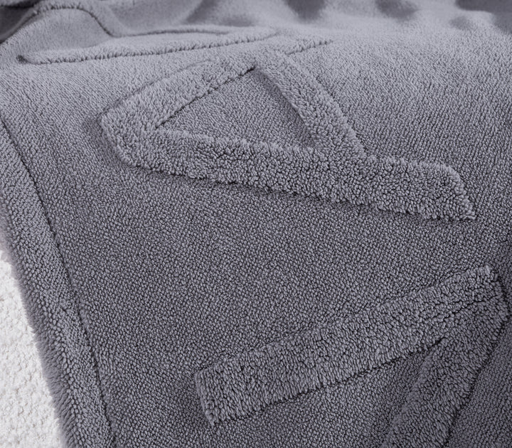 Γκρι Διακοσμητικό Ριχτάρι Πολυθρόνας Nau Coast 130X180 Nef-Nef Homeware