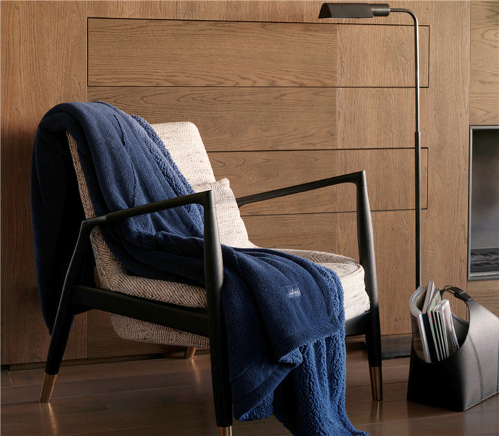 Μπλε Διακοσμητικό Ριχτάρι Πολυθρόνας Nau Coast 130X180 Nef-Nef Homeware