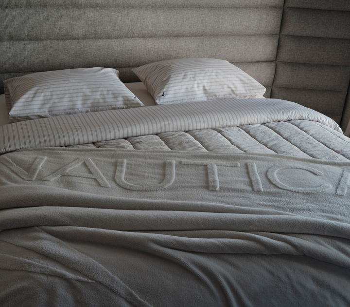 Γκρι Διακοσμητικό Ριχτάρι Πολυθρόνας Nau Coast 130X180 Nef-Nef Homeware