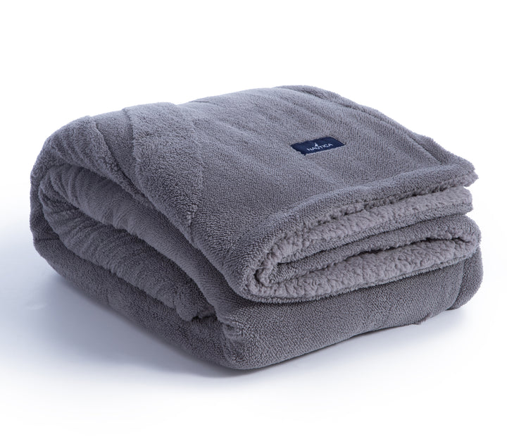 Γκρι Διακοσμητικό Ριχτάρι Πολυθρόνας Nau Coast 130X180 Nef-Nef Homeware