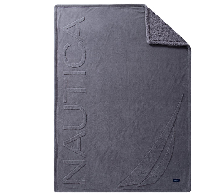 Γκρι Διακοσμητικό Ριχτάρι Πολυθρόνας Nau Coast 130X180 Nef-Nef Homeware