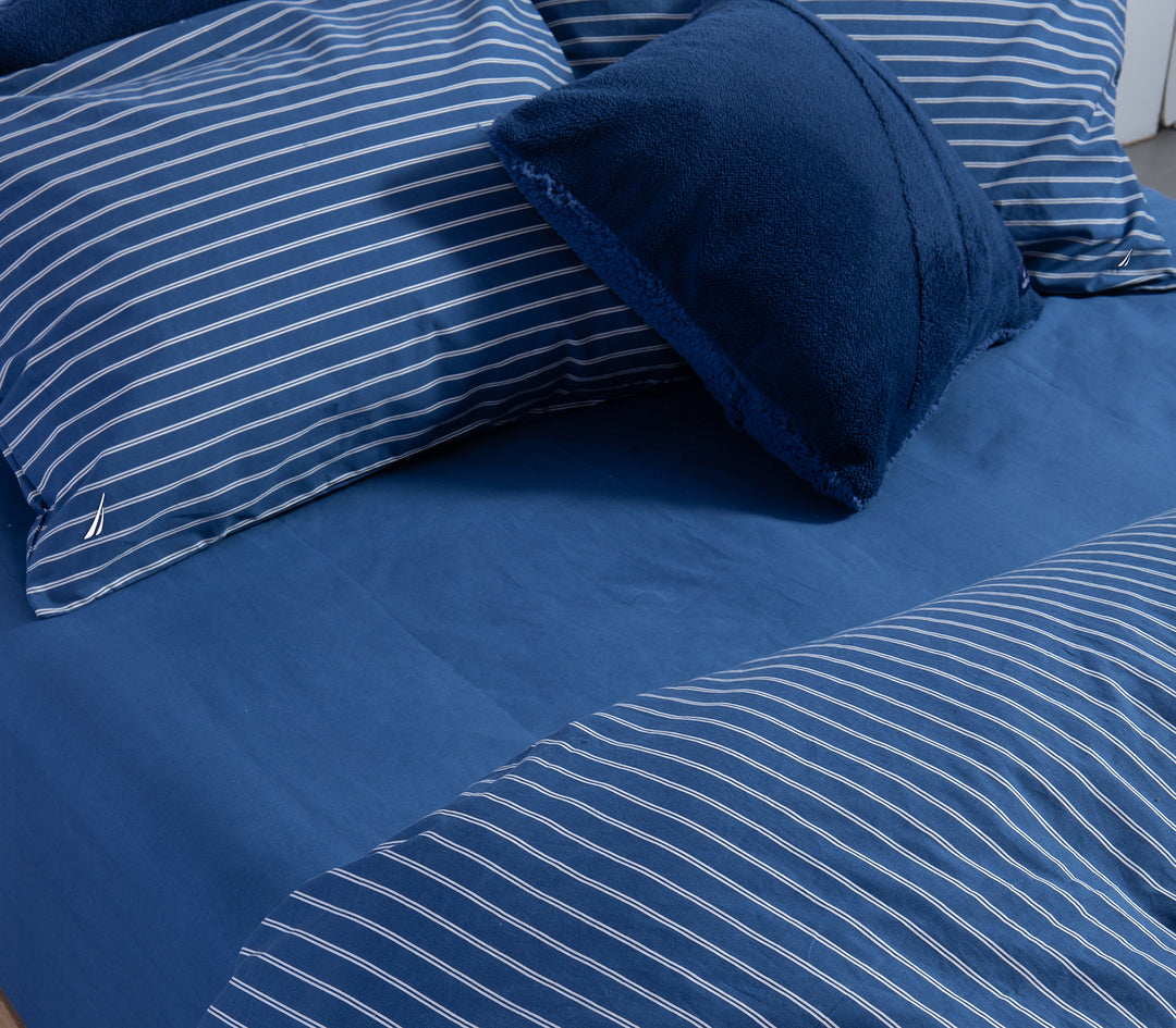 Σετ Σεντόνια Δίπλα Μπλε-Nau Coast 200Χ270 Nef-Nef Homeware