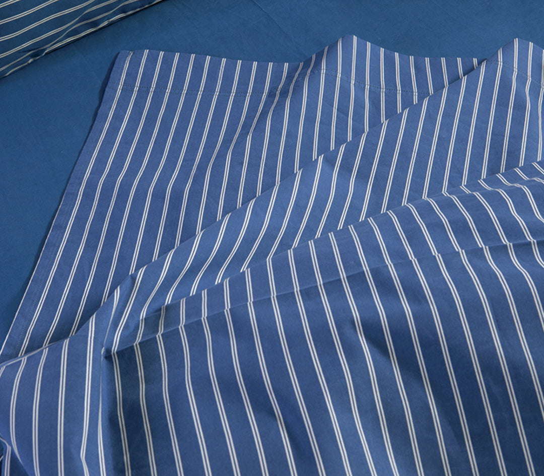 Σετ Σεντόνια Δίπλα Μπλε-Nau Coast 200Χ270 Nef-Nef Homeware