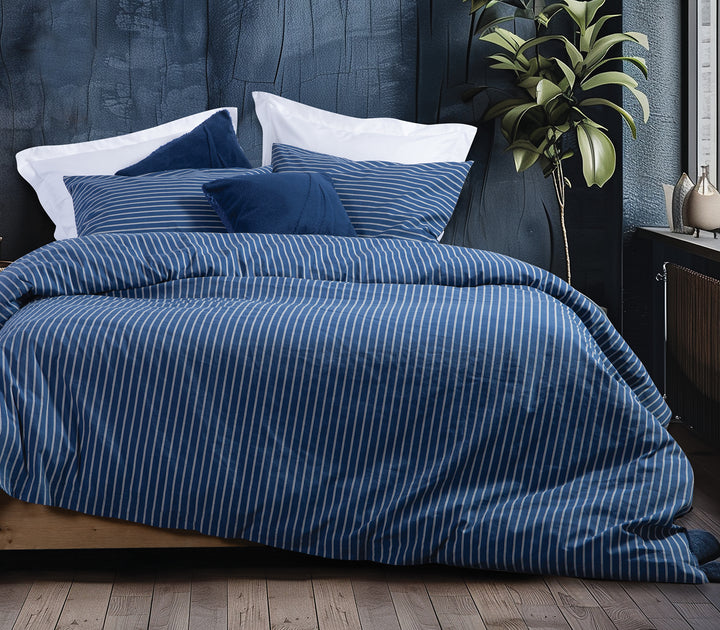 Μπλε Σετ Σεντόνια Υπέρδιπλα Nau Coast 240Χ270 Nef-Nef Homeware