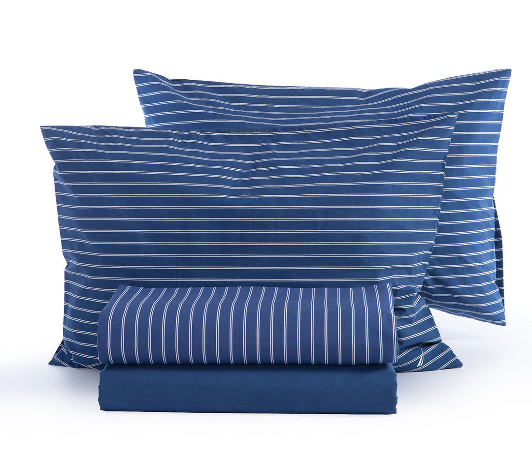 Μπλε Σετ Σεντόνια Υπέρδιπλα Nau Coast 240Χ270 Nef-Nef Homeware