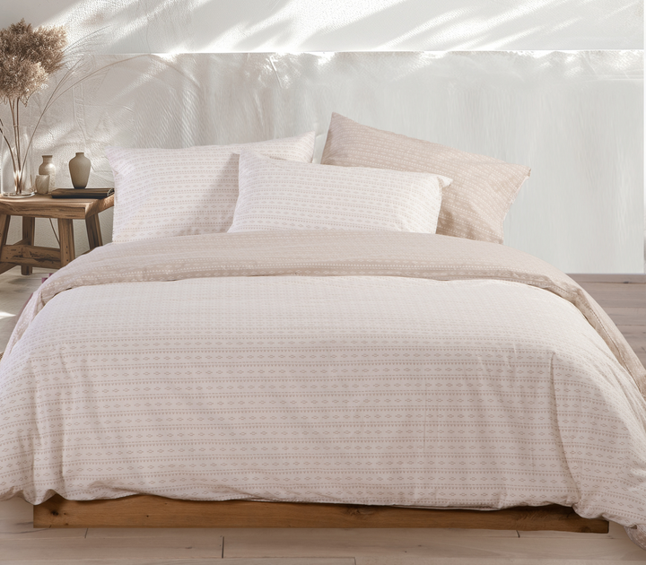 Σετ Σεντόνια Υπέρδιπλα Μπεζ Barsol 240X260 Nef-Nef Homeware