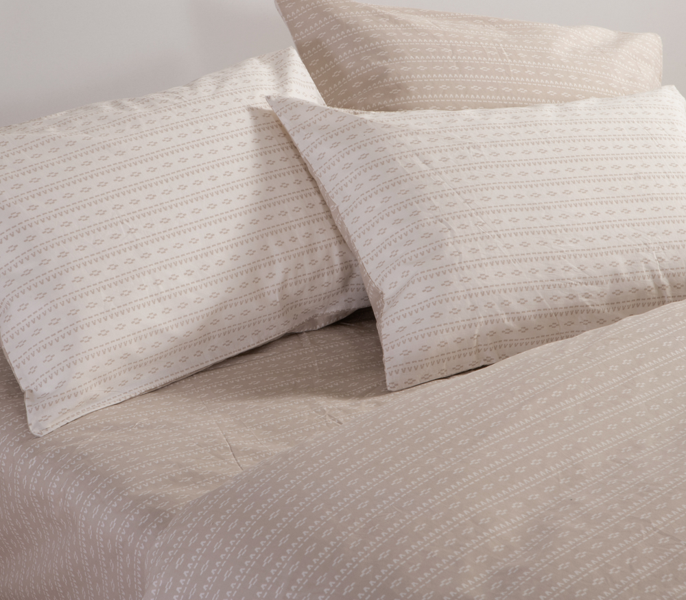 Σετ Σεντόνια Υπέρδιπλα Μπεζ Barsol 240X260 Nef-Nef Homeware