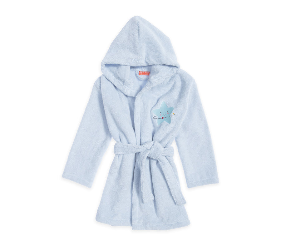 Βρεφικό Μπουρνούζι Βαμβακερό Γαλάζιο Explore The Universe Nef-Nef Homeware