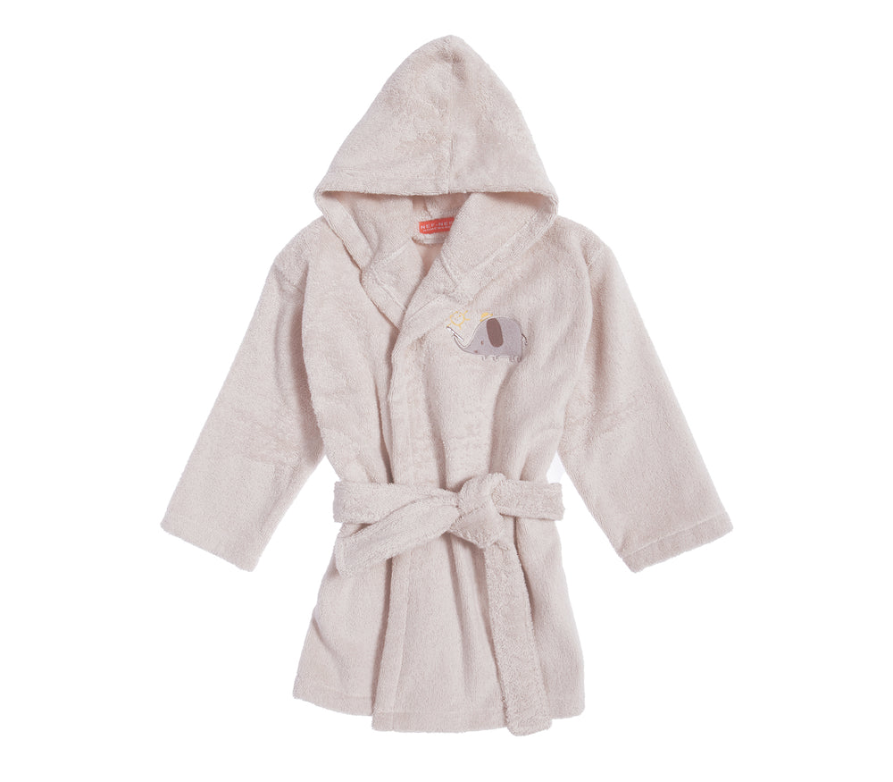 Βρεφικό Μπουρνούζι Βαμβακερό Μπεζ Happy Days Nef-Nef Homeware