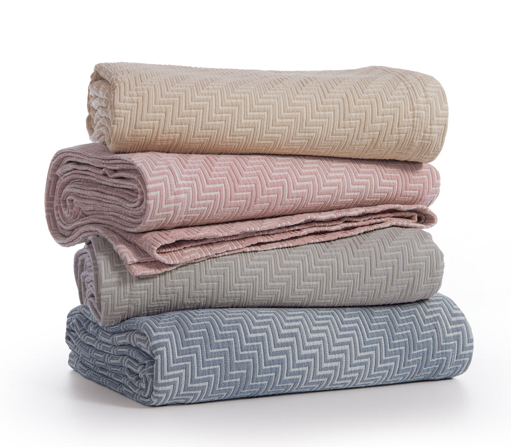 Κουβέρτα Βαμβακερή Γκρι Chevie 230X250 Nef-Nef Homeware