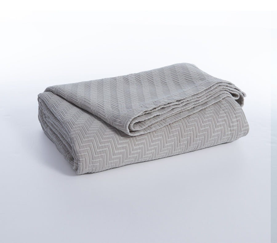 Κουβέρτα Βαμβακερή Γκρι Chevie 230X250 Nef-Nef Homeware