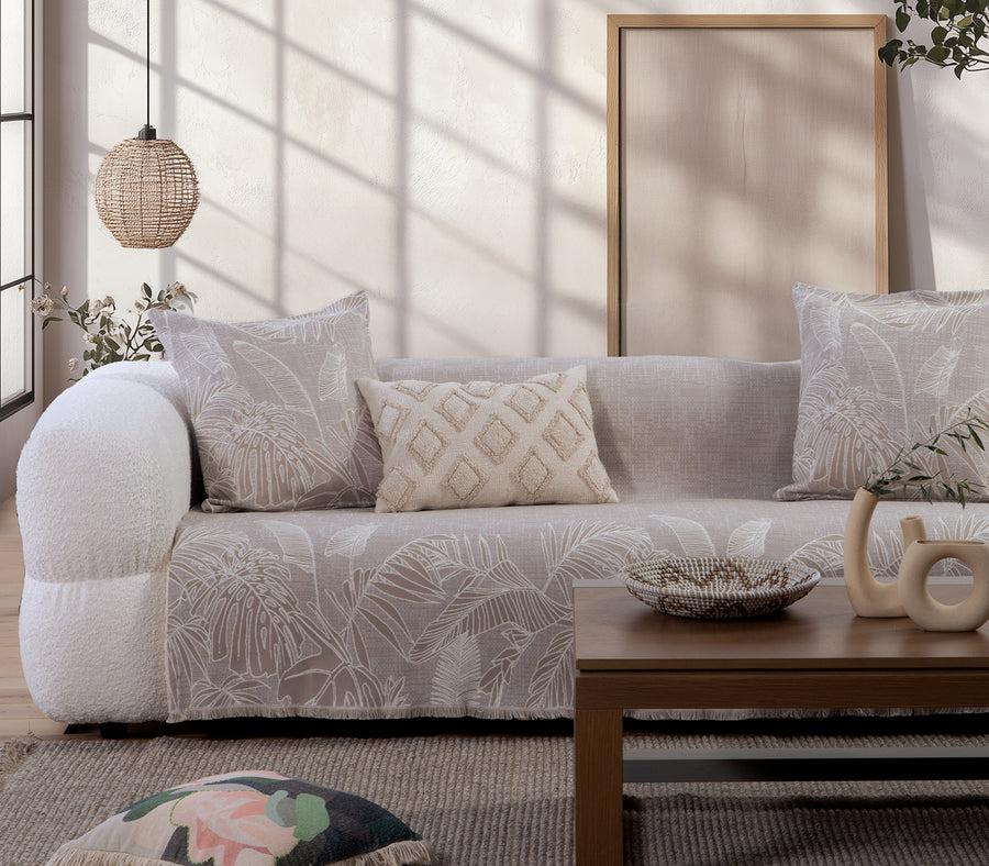 Μπεζ Ριχτάρι Διθέσιου Καναπέ Grow 170X250 Nef-Nef Homeware