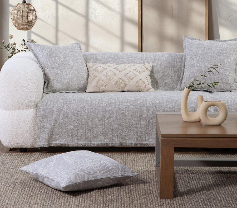 Γκρι Ριχτάρι Διθέσιου Καναπέ Garcia 170X250 Nef-Nef Homeware