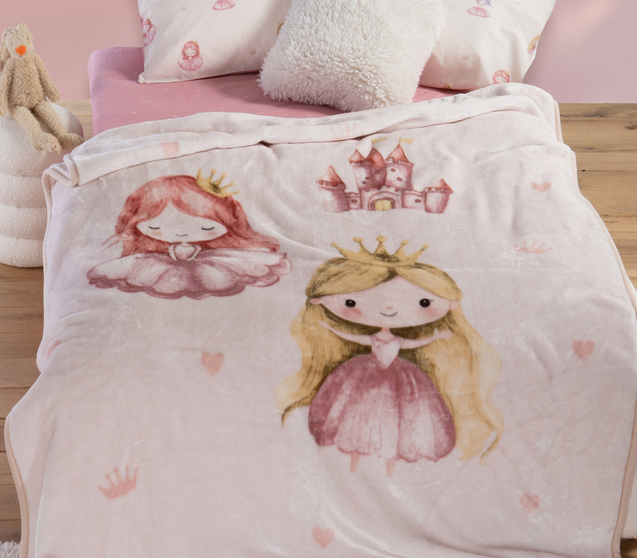 Παιδική Κουβέρτα Ροζ Our Princess Nef-Nef Homeware