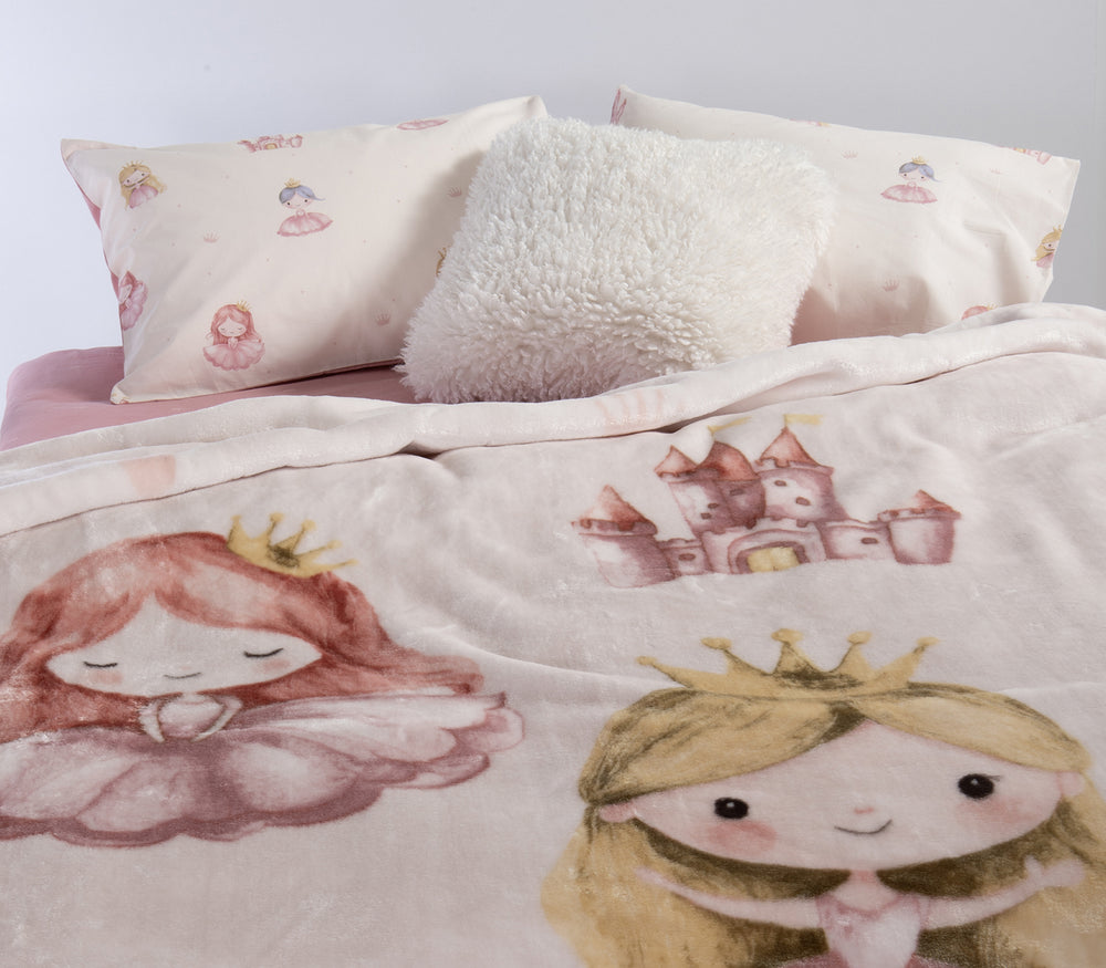 Παιδική Κουβέρτα Ροζ Our Princess Nef-Nef Homeware