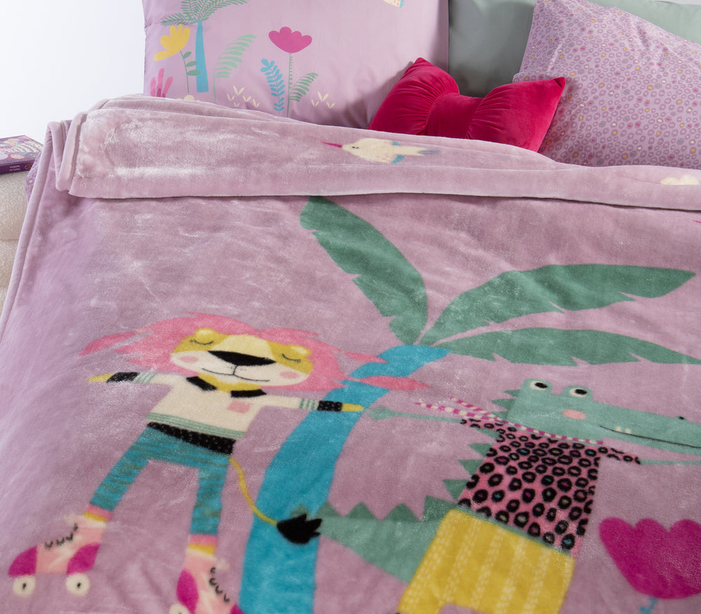 Παιδική Κουβέρτα Λιλά Roller Friends Nef-Nef Homeware