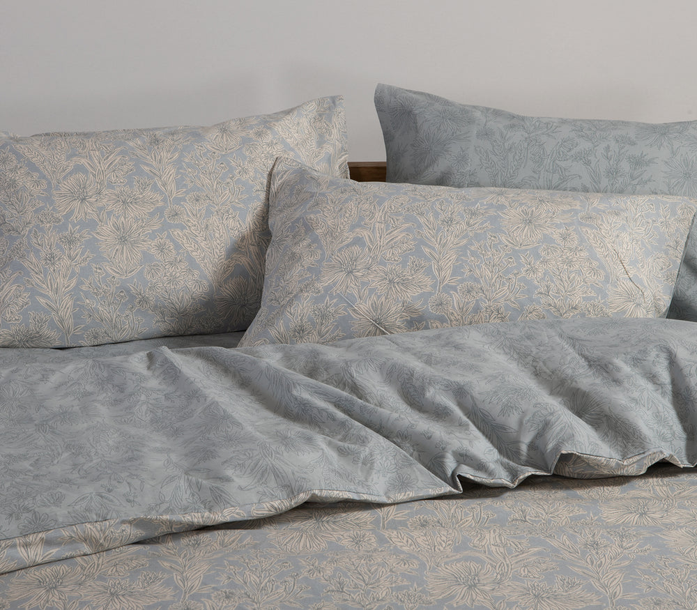 Σετ Σεντόνια Διπλά Μπλε Lucil 200Χ270 Nef-Nef Homeware