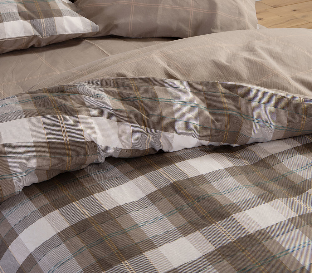 Σετ Σεντόνια Υπέρδιπλα Καφέ Racket 240Χ270 Nef-Nef Homeware